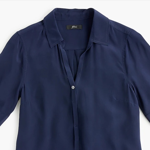 J. Crew Silk Short Sleeve Shirt - Picture 4 of 4